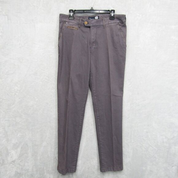Atelier Gardeur Pants Mens 50 34X32 Gray Benny 3 Modern Fit Chinos Preppy - Picture 1 of 16